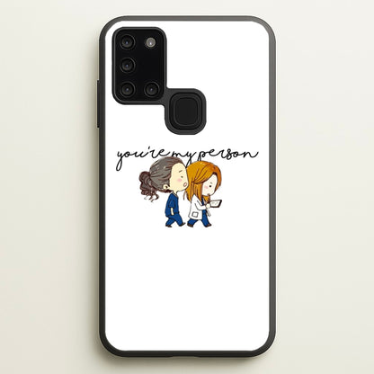 You're My Person Cartoon - Grey's  - Greys Anatomy Phone Case for Galaxy A21s