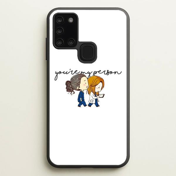 You're My Person Cartoon - Grey's  - Greys Anatomy Phone Case for Galaxy A21s