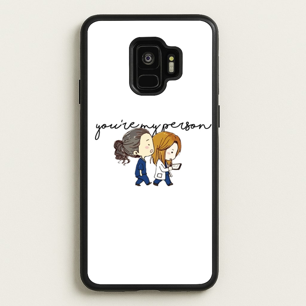 You're My Person Cartoon - Grey's  - Greys Anatomy Phone Case for Galaxy S9