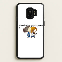 You're My Person Cartoon - Grey's  - Greys Anatomy Phone Case for Galaxy S9