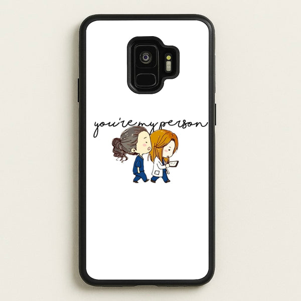 You're My Person Cartoon - Grey's  - Greys Anatomy Phone Case for Galaxy S9