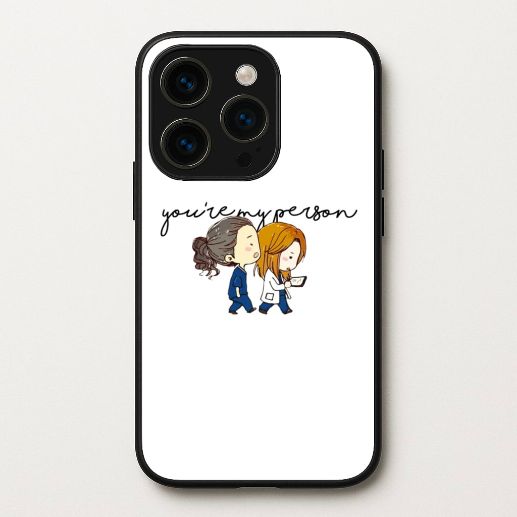You're My Person Cartoon - Grey's  - Greys Anatomy Phone Case for iPhone 14 Pro