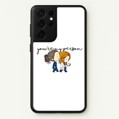You're My Person Cartoon - Grey's  - Greys Anatomy Phone Case for Galaxy S21 Ultra