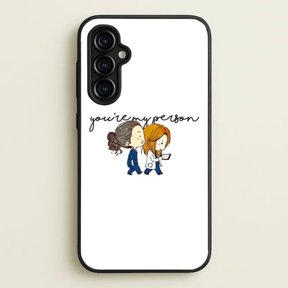 You're My Person Cartoon - Grey's  - Greys Anatomy Phone Case for Galaxy A54