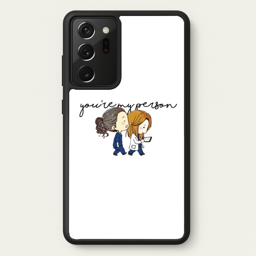 You're My Person Cartoon - Grey's  - Greys Anatomy Phone Case for Galaxy Note 20 Ultra
