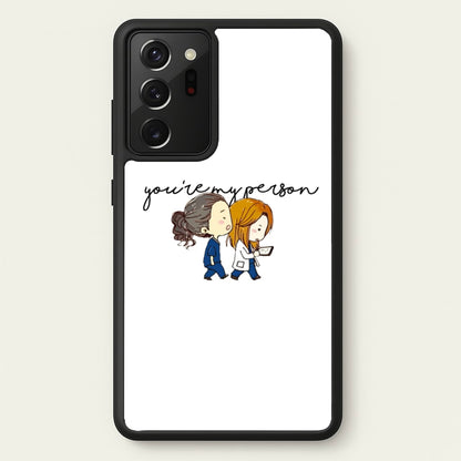 You're My Person Cartoon - Grey's  - Greys Anatomy Phone Case for Galaxy Note 20 Ultra