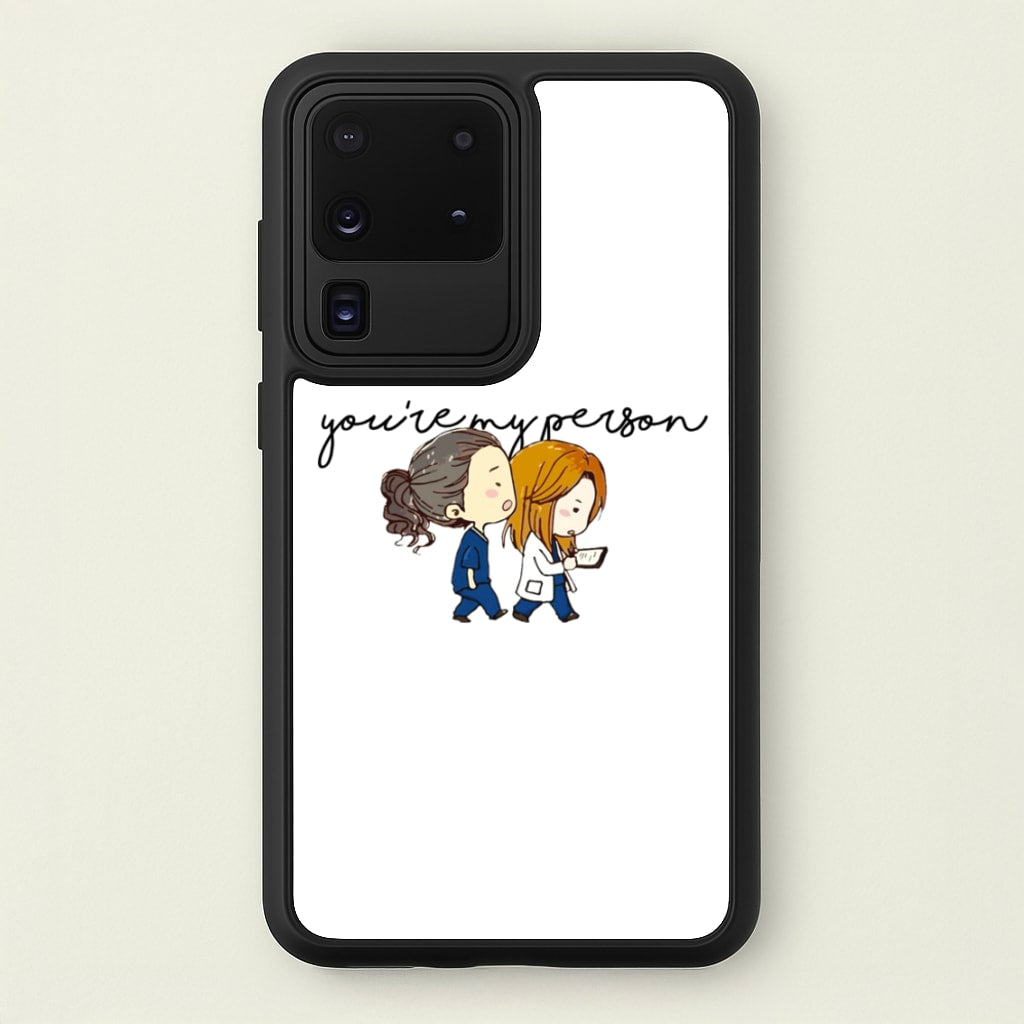 You're My Person Cartoon - Grey's  - Greys Anatomy Phone Case for Galaxy S20 Ultra