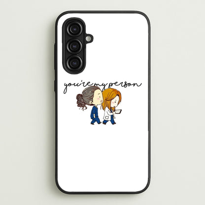You're My Person Cartoon - Grey's  - Greys Anatomy Phone Case for Galaxy A16