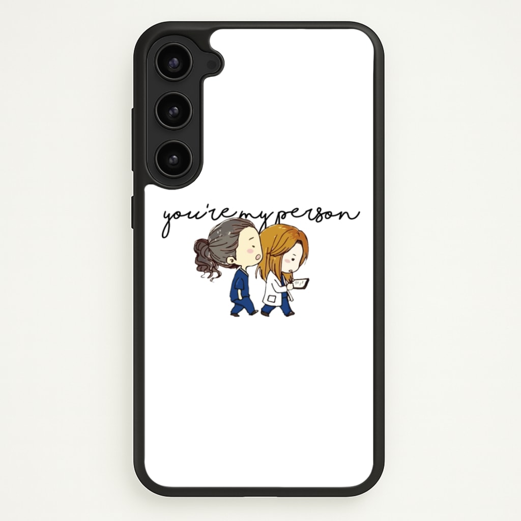 You're My Person Cartoon - Grey's  - Greys Anatomy Phone Case for Galaxy S23 Plus