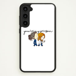 You're My Person Cartoon - Grey's  - Greys Anatomy Phone Case for Galaxy S23 Plus