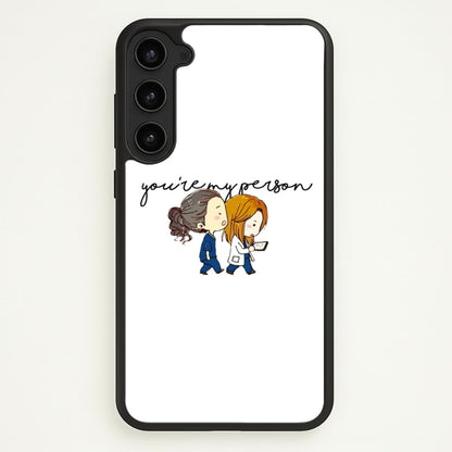You're My Person Cartoon - Grey's  - Greys Anatomy Phone Case for Galaxy S23 Plus