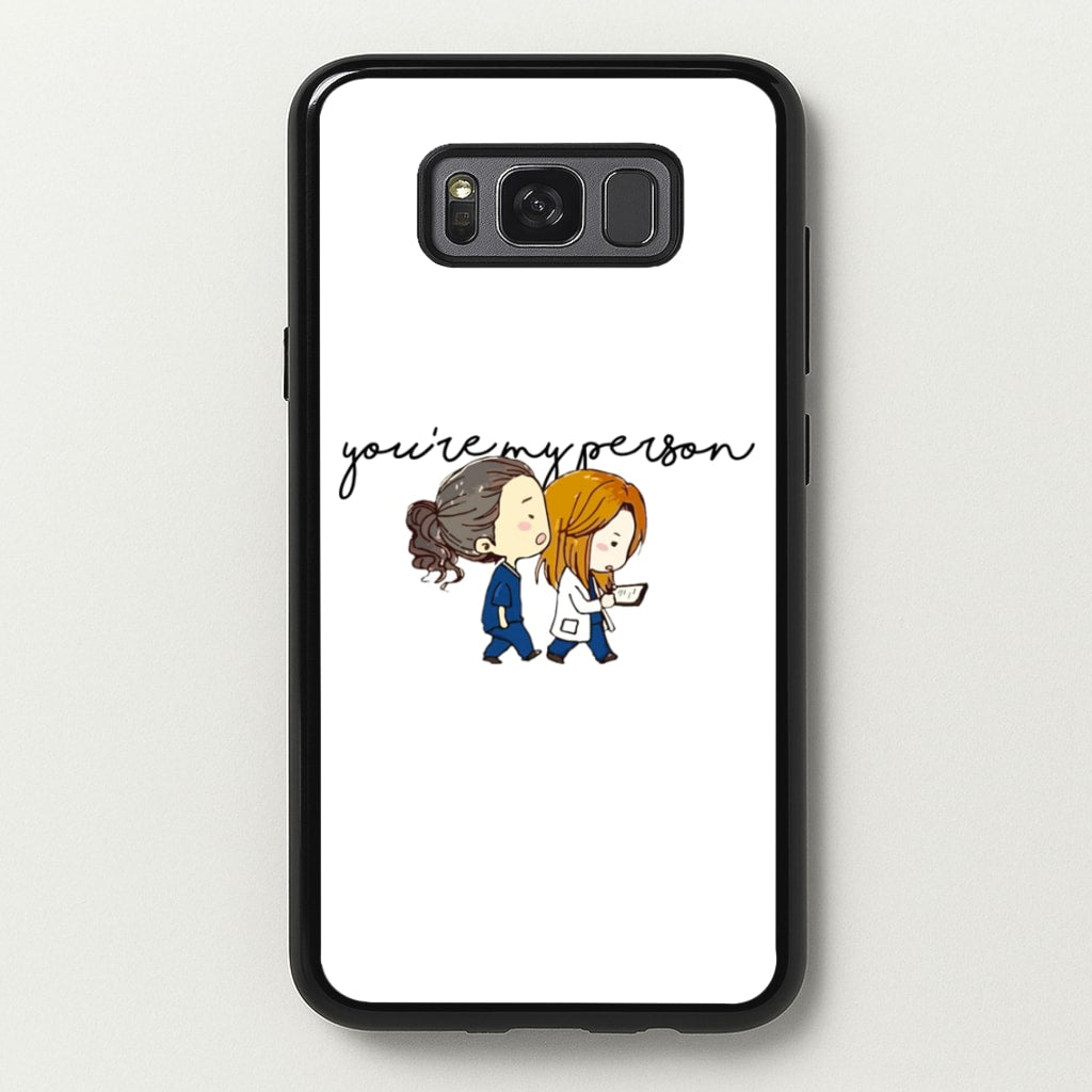 You're My Person Cartoon - Grey's  - Greys Anatomy Phone Case for Galaxy S8 Plus