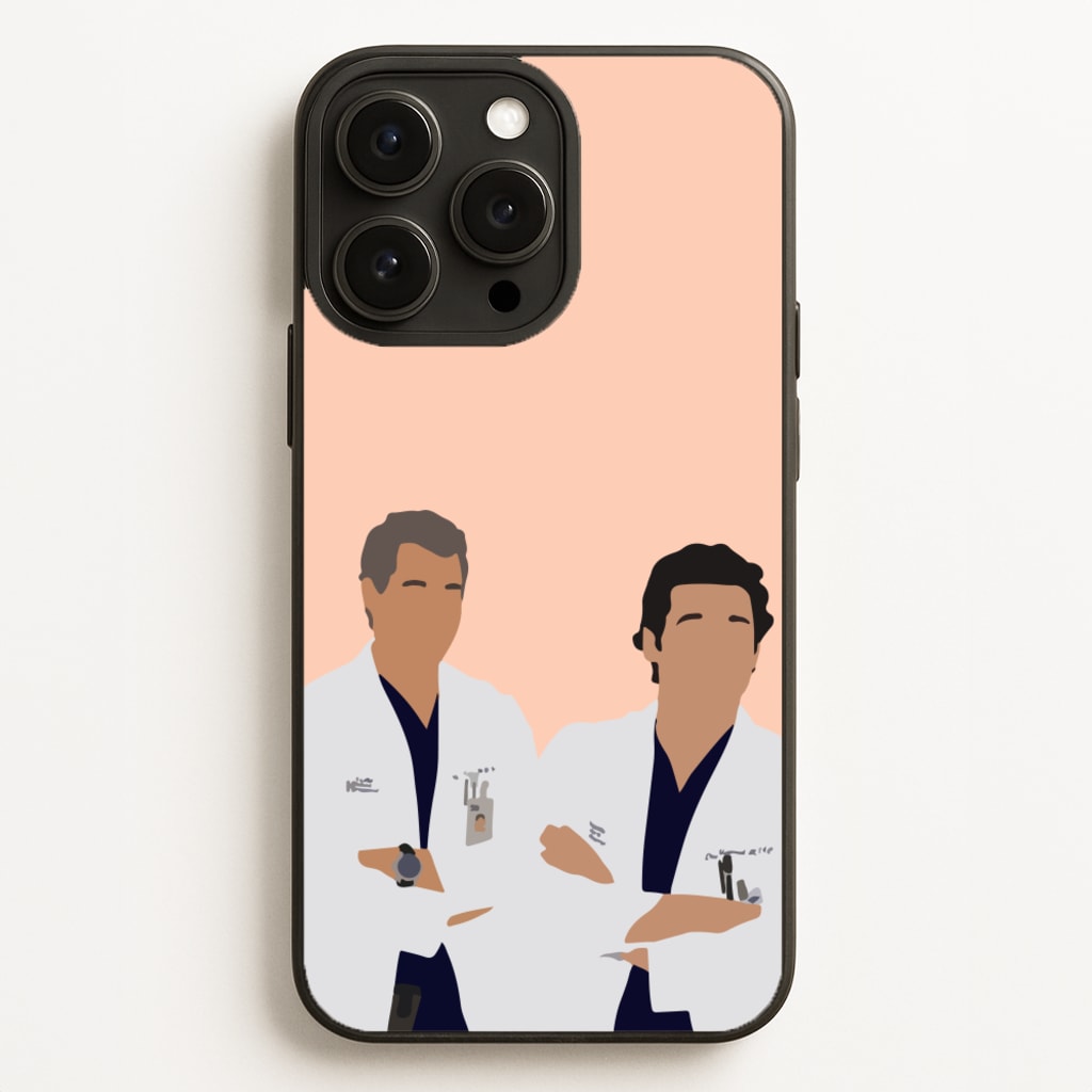 Two Doctors Arm Crossed - Grey's Phone Case