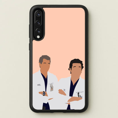 Two Doctors Arm Crossed - Grey's  - Grey's Anatomy Phone Case for Huawei P20 Pro