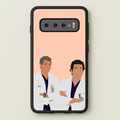 Two Doctors Arm Crossed - Grey's  - Grey's Anatomy Phone Case for Galaxy S10 Plus