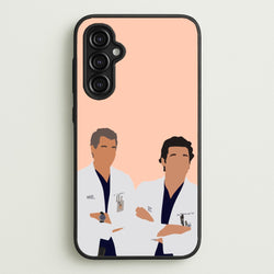 Two Doctors Arm Crossed - Grey's  - Grey's Anatomy Phone Case for Galaxy A14