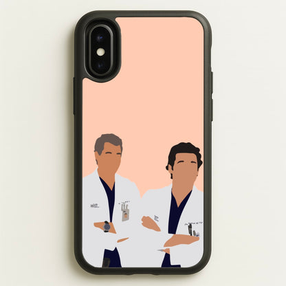 Two Doctors Arm Crossed - Grey's  - Grey's Anatomy Phone Case for iPhone X / XS