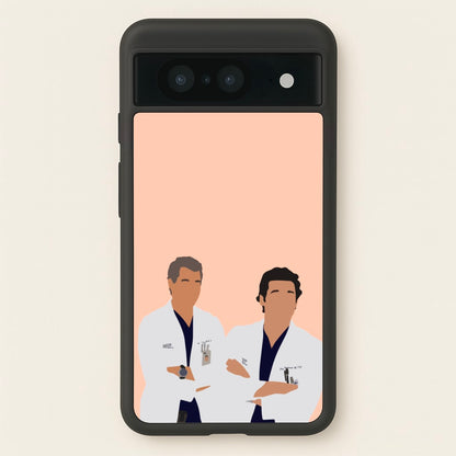 Two Doctors Arm Crossed - Grey's  - Grey's Anatomy Phone Case for Google Pixel 8