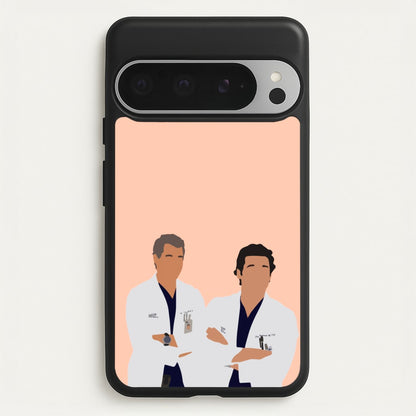Two Doctors Arm Crossed - Grey's  - Grey's Anatomy Phone Case for Google Pixel 9 Pro XL