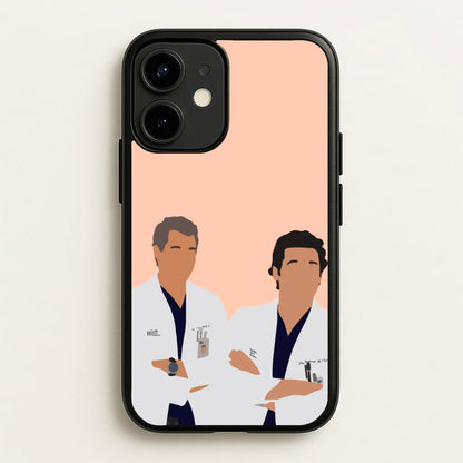 Two Doctors Arm Crossed - Grey's  - Grey's Anatomy Phone Case for iPhone 12 / 12 Pro
