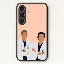 Two Doctors Arm Crossed - Grey's  - Grey's Anatomy Phone Case for Galaxy S24 Plus