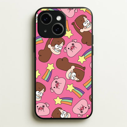 Mabel And Stars Pattern  - Disney Phone Case for iPhone 15