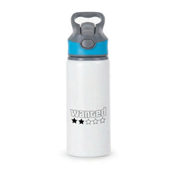 Wanted - Video Game Active Water Bottle - Blue