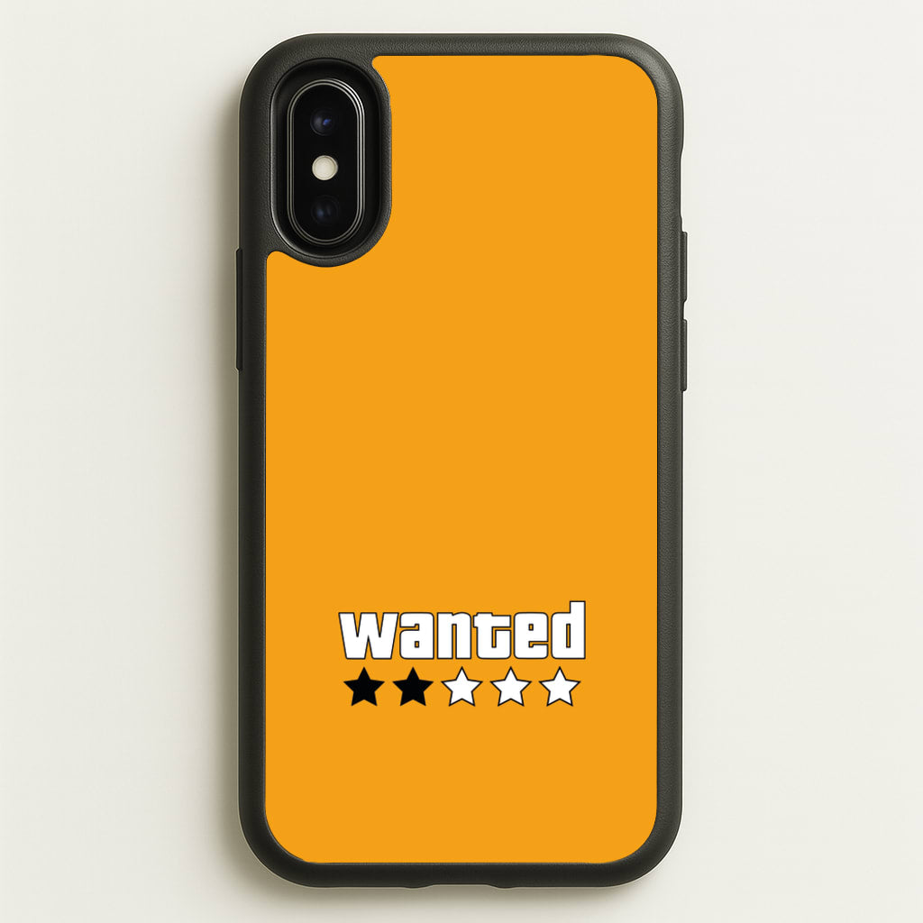 Wanted - Video Game  - GTA Phone Case for iPhone X / XS