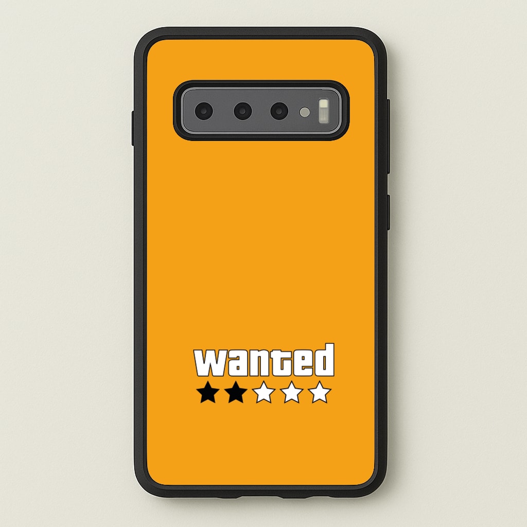 Wanted - Video Game  - GTA Phone Case for Galaxy S10 Plus