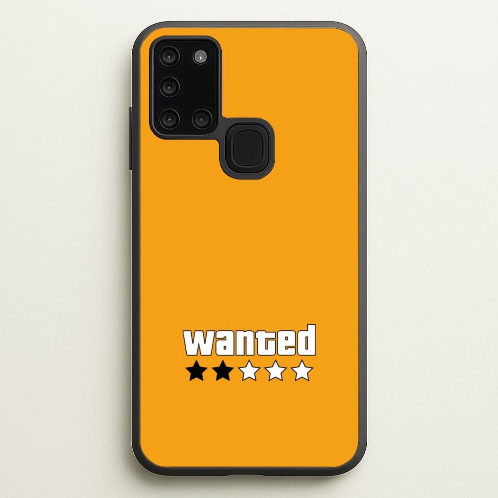Wanted - Video Game  - GTA Phone Case for Galaxy A21s