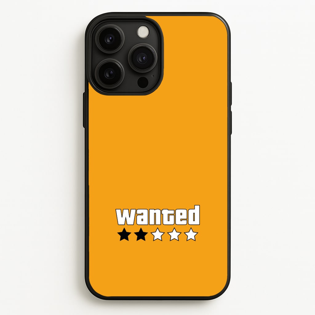 Wanted - Video Game  - GTA Phone Case for iPhone 13 Pro Max