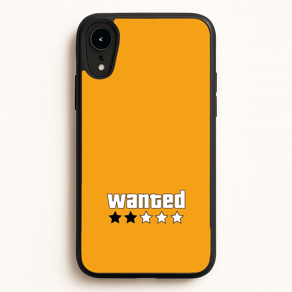 Wanted - Video Game  - GTA Phone Case for iPhone XR