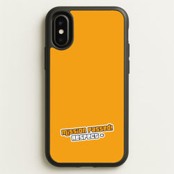 Respect - Video Game  - GTA Phone Case for iPhone X / XS
