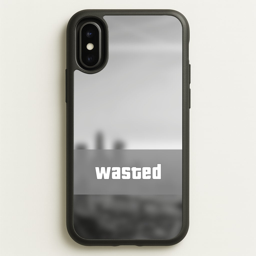 Wasted - Video Game  - GTA Phone Case for iPhone X / XS