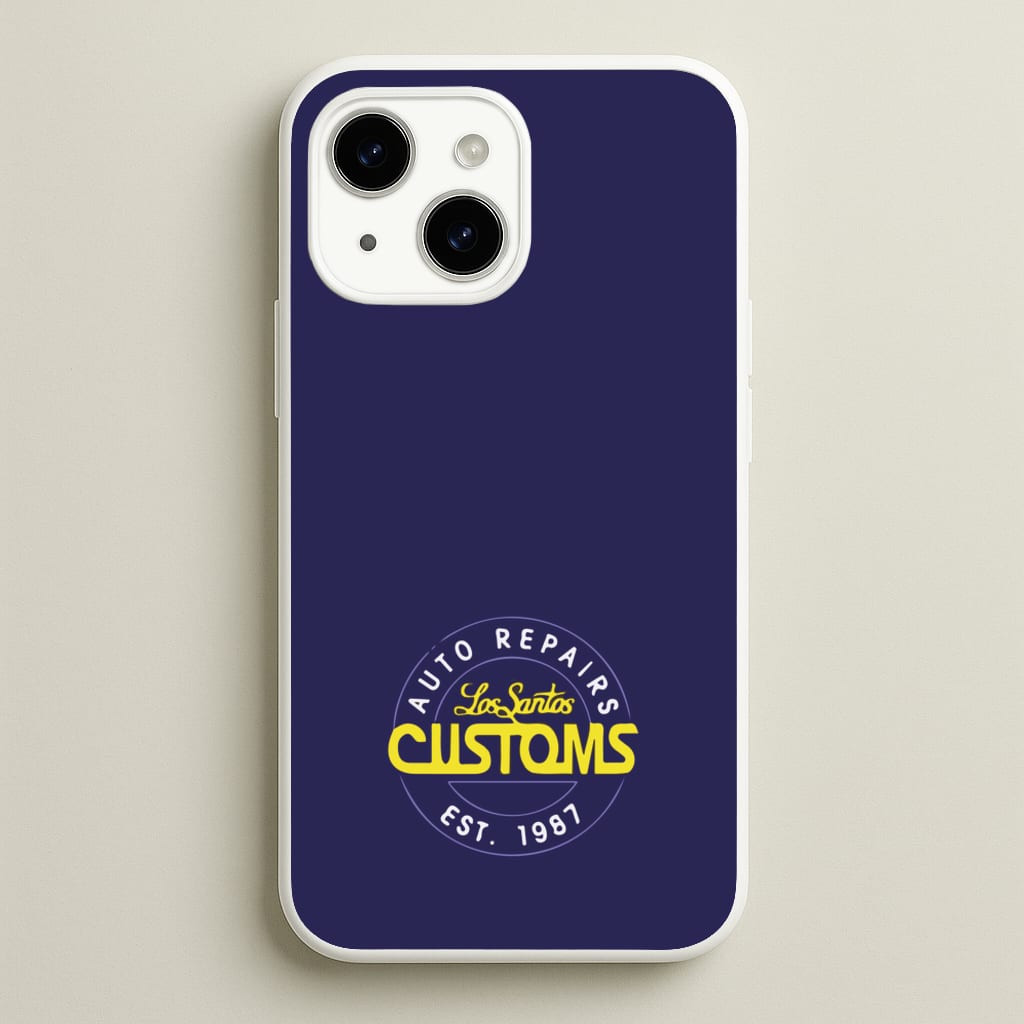 Los Santos Customs - Video Game  - GTA Phone Case for iPhone 15 Plus