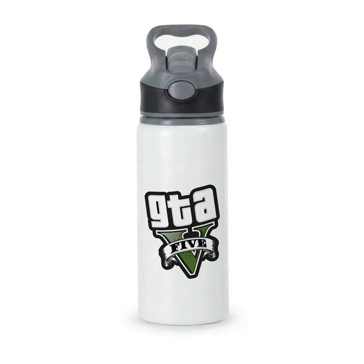 Green Five - Video Game Active Water Bottle