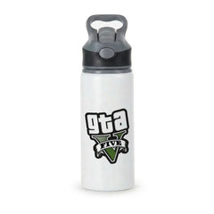 Green Five - Video Game Active Water Bottle