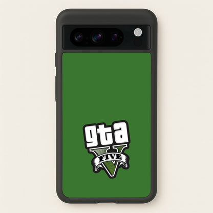 Green Five - Video Game  - GTA Phone Case for Google Pixel 8 Pro