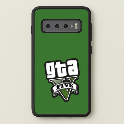 Green Five - Video Game  - GTA Phone Case for Galaxy S10 Plus