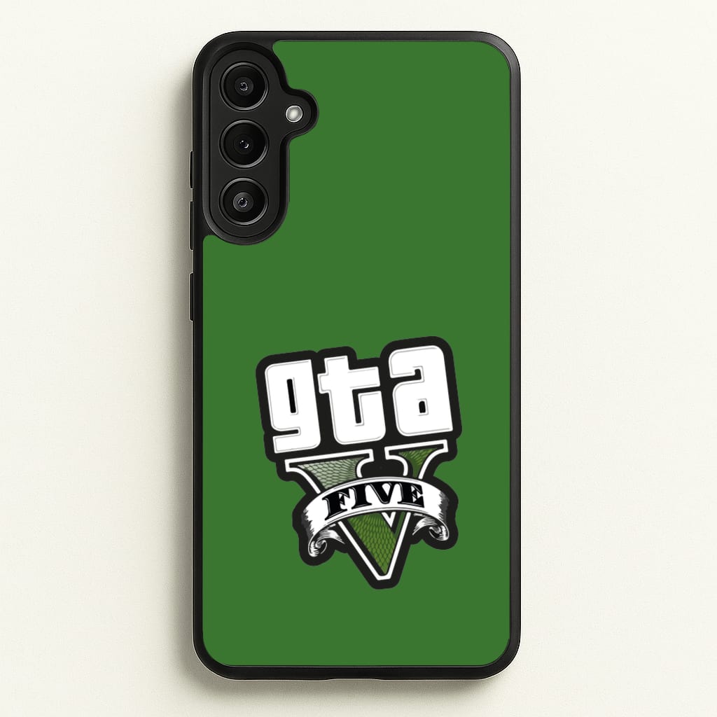 Green Five - Video Game  - GTA Phone Case for Galaxy A36