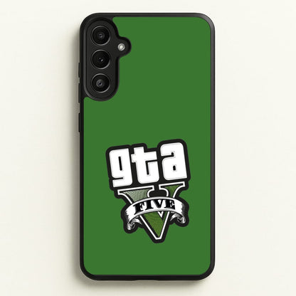 Green Five - Video Game  - GTA Phone Case for Galaxy A36