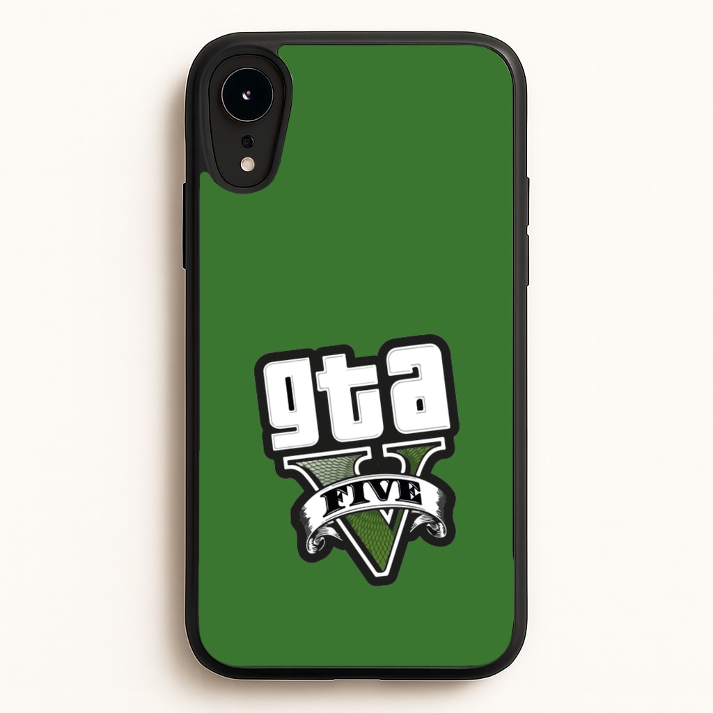 Green Five - Video Game  - GTA Phone Case for iPhone XR