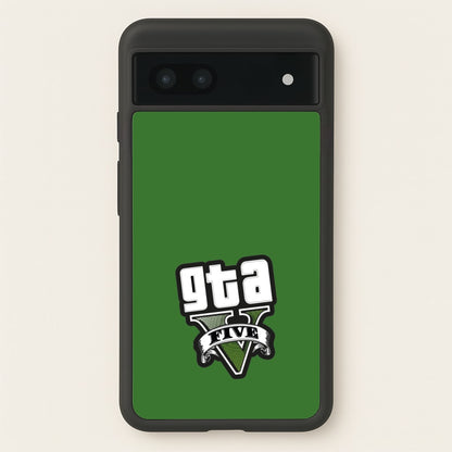 Green Five - Video Game  - GTA Phone Case for Google Pixel 7a