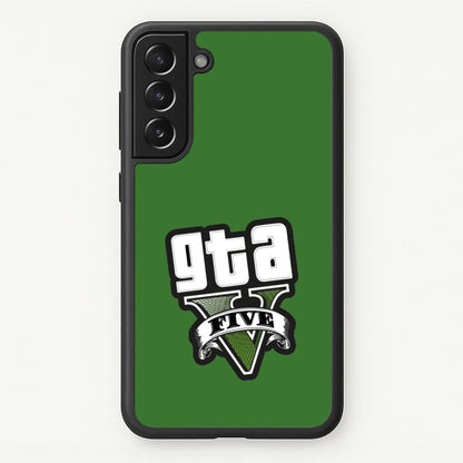 Green Five - Video Game  - GTA Phone Case for Galaxy S21