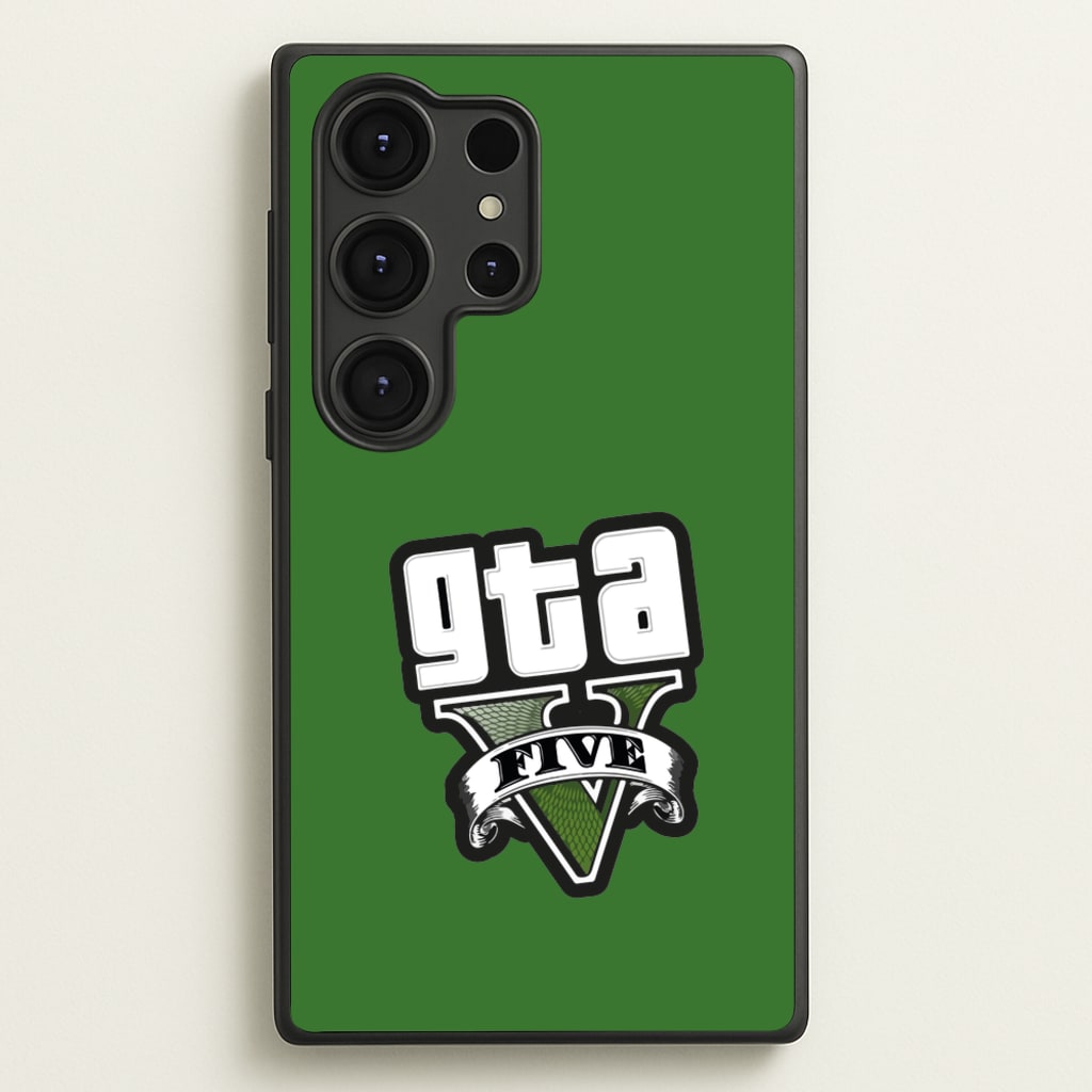 Green Five - Video Game  - GTA Phone Case for Galaxy S25 Ultra