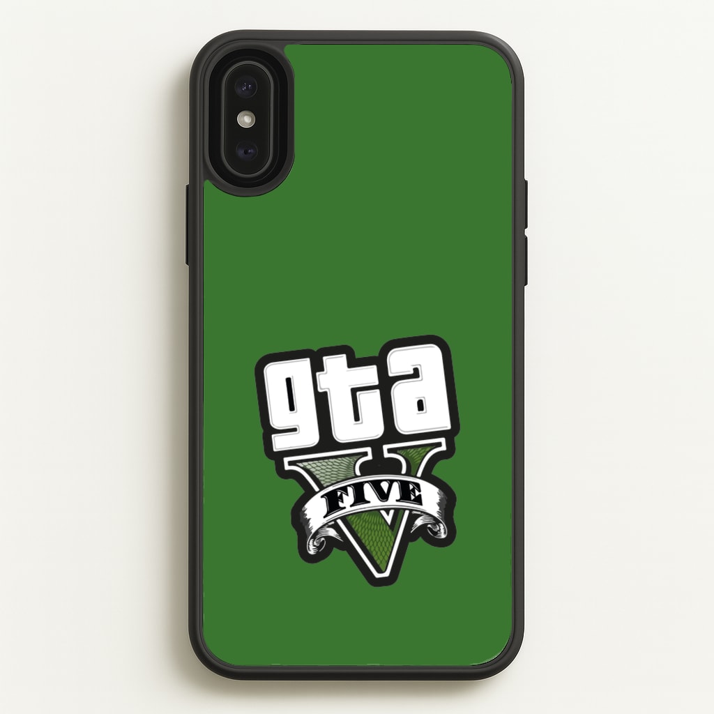 Green Five - Video Game  - GTA Phone Case for iPhone XS Max