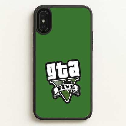 Green Five - Video Game  - GTA Phone Case for iPhone XS Max