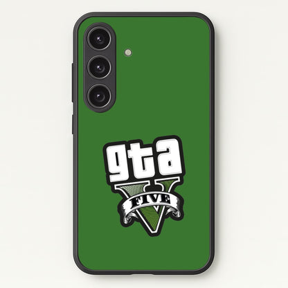 Green Five - Video Game  - GTA Phone Case for Galaxy S24FE