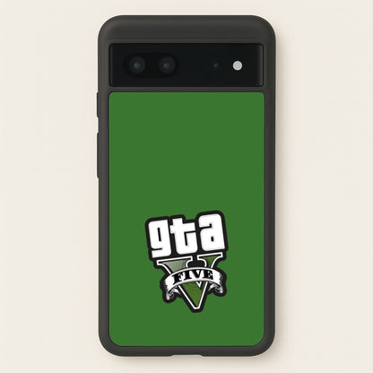 Green Five - Video Game  - GTA Phone Case for Google Pixel 7
