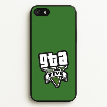 Green Five - Video Game  - GTA Phone Case for iPhone 5 / 5s / SE 2016